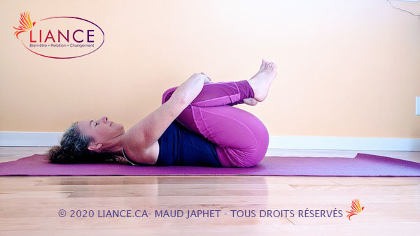 Apanasana stable | Postures de yoga pour détendre les épaules et le cou | Liance